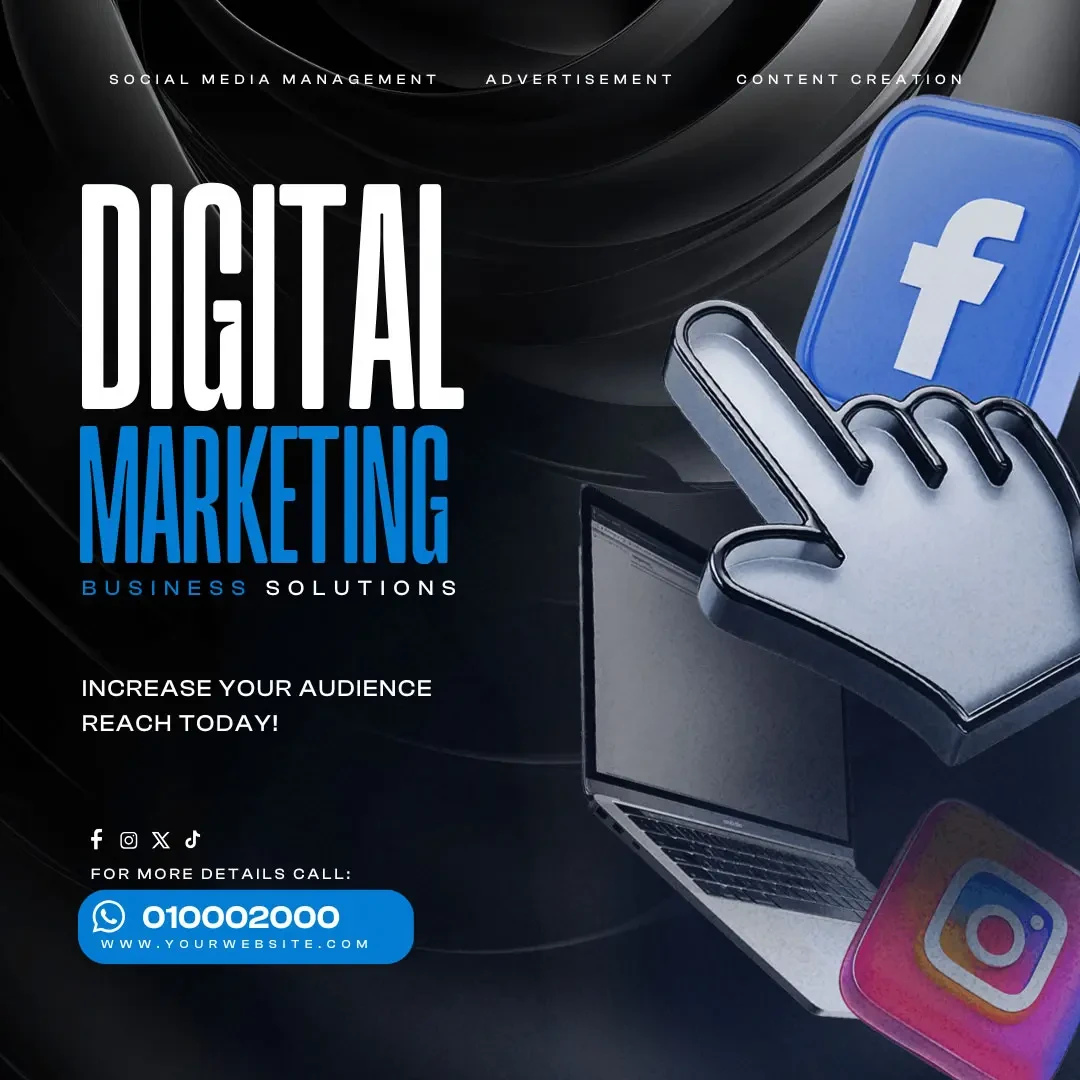 Modern Digital Marketing Canva Flyer Template main preview