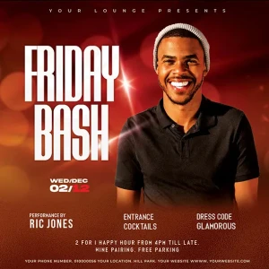 Friday Bash Flyer