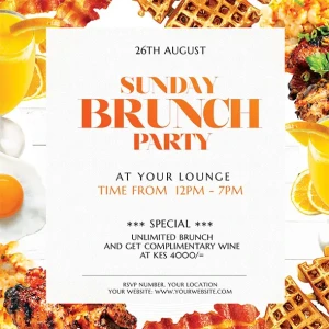 Sunday Brunch Flyer