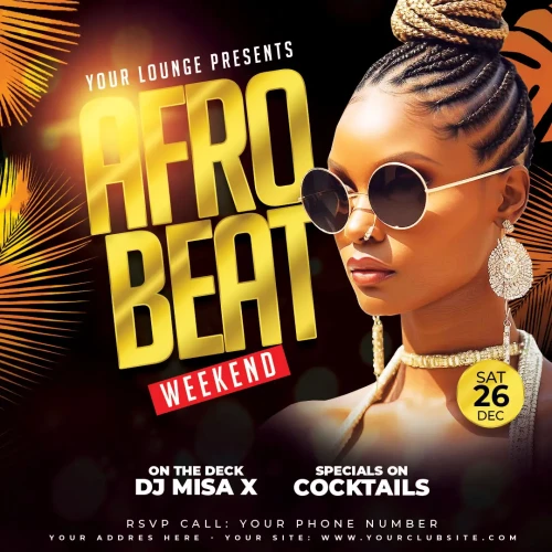 AfroBeat Party Flyer