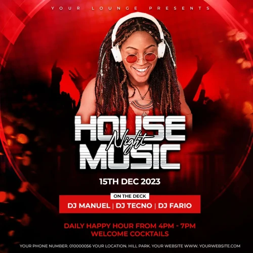 House Music Party Flyer