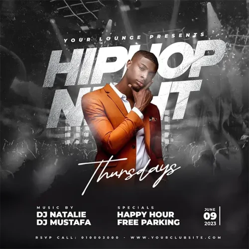 Hip Hop Party Flyer