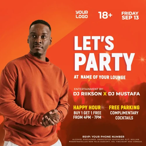 Lets Party Flyer Template