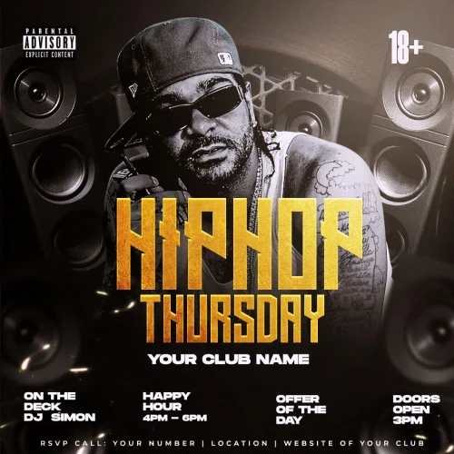 Hip Hop Thursday Flyer