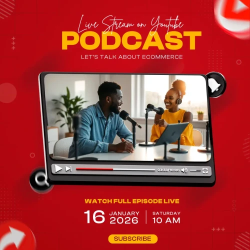 Podcast Flyer Canva Template
