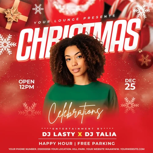 Christmas Party Flyer Template