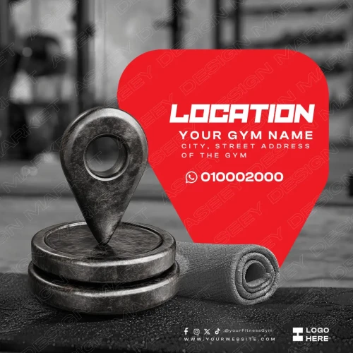 Gym Flyer Design Canva Template