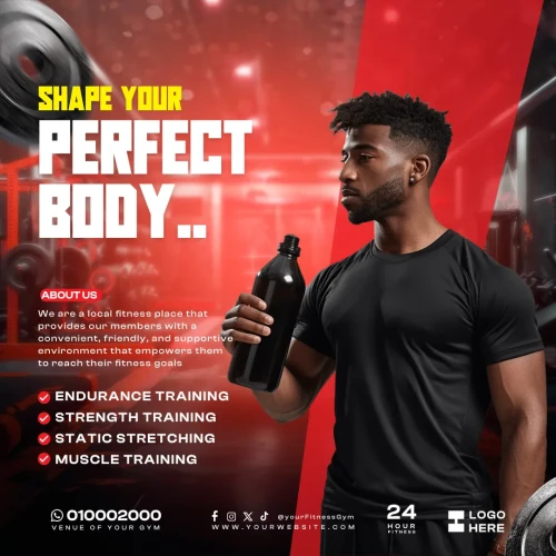 Gym Fitness Flyer Template Canva
