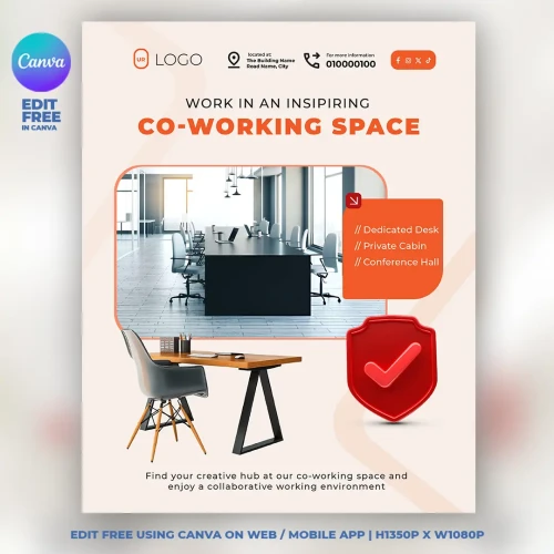 Coworking Space Flyer Template