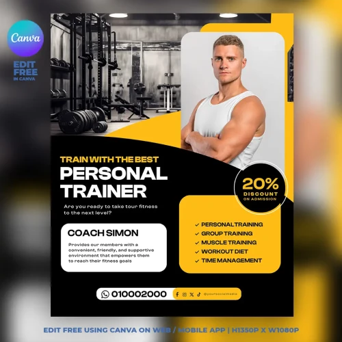 Personal Trainer Flyer Template