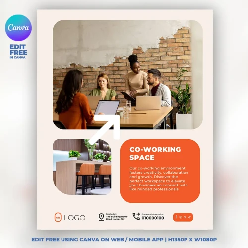 Coworking Office Flyer Template