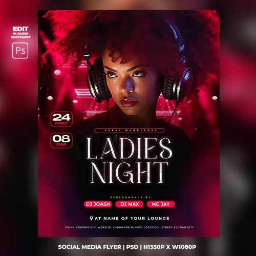 Ladies Night Club Flyer Template