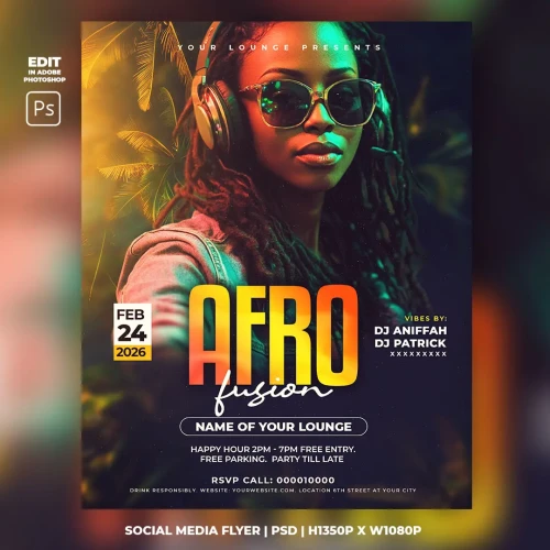 Afro Fusion Flyer Template