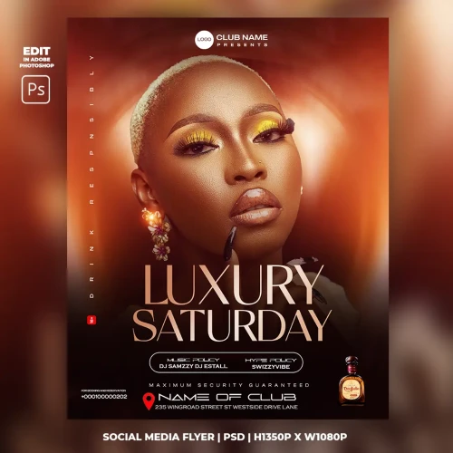 Luxury Saturday Flyer Template